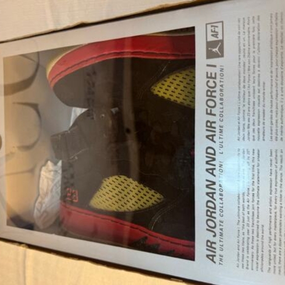 Jordan 5 Retro Rare AF1 Fusion (2008) Fusion Red Mens 12 W/OG BOX EUC - Picture 12 of 13